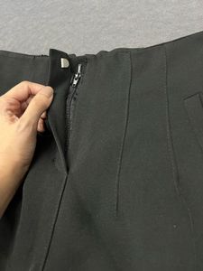 High-Waisted Black Trousers