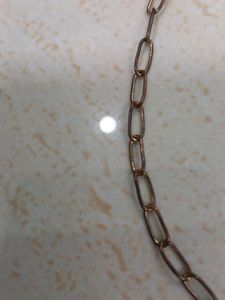 Gold Tone Chain Anklet with Heart Charms
