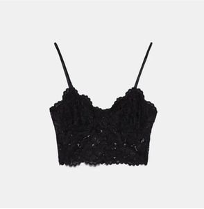 Zara Black Lace Cami Top