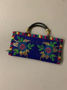 Embroidered Clutch Purse