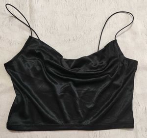 Satin Cowl Neck Cami Top