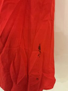 Chic Red Midi Dress with Slit