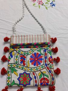 Embroidered Sling bag