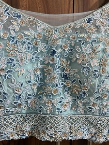 Designer Blue Sequined Lehenga Choli