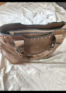 Studded Tan Handbag