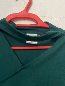 Stylish Green Wrap Top