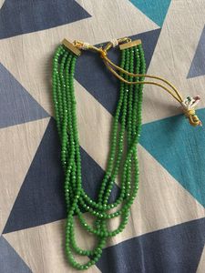Stunning Green Beaded Necklace