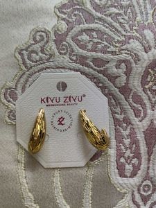 Kivu Ziyu Gold anti tarnish Drop Earrings