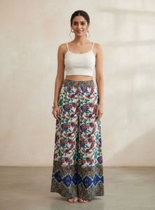 HIGH-WAIST Vibrant Printed Palazzo Pants