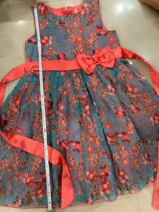 Floral Party Dress with Bow - any 2 kids top FREE