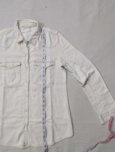 ZARA Classic White Denim Shirt