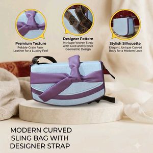 Premium Dual Color Bow Design Sling Bag 🎉