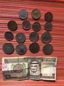 Kuwait Coins and Saudi Note