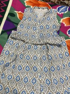 Patterned Sleeveless Dress