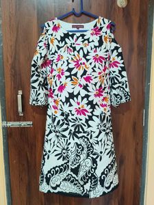Floral Cold Shoulder Dress
