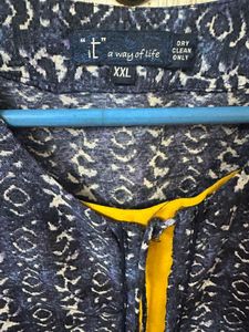 Printed Blue Kurta