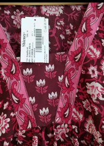 Maroon Floral Kurta Set