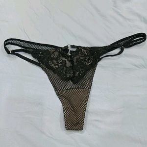 ♥️ Black Lace Thong Panty