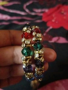 Colorful Beaded & Rhinestone Bracelet Set