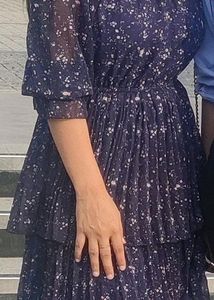 Floral Print Tiered Mini Dress
