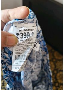 Blue Floral Palazzo Pants