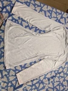 White Long-Sleeve Top