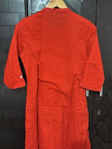 Vibrant Orange Kurti