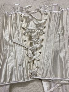 White Satin Corset