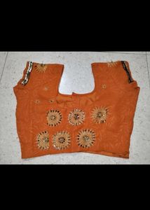 Orange Ethnic Blouse