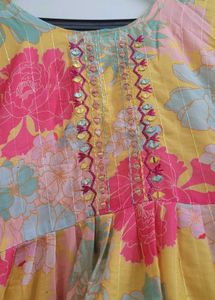 Vibrant Floral Kurta Set