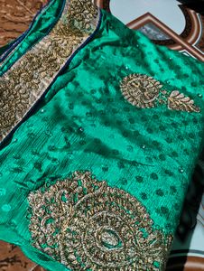 Green &amp; Blue Saree