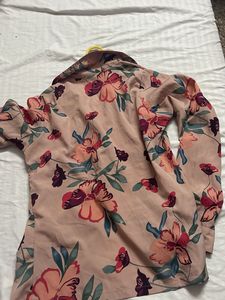 Floral Print Button-Up Shirt