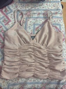 Sparkly Ruched Cami Top