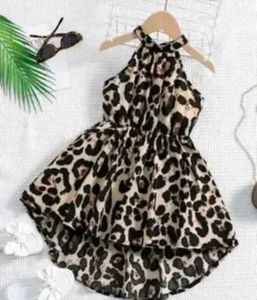 Leopard Print Halter Dress