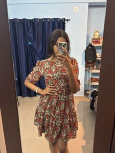 Floral Print Mini Dress