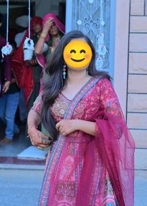 Milti Colour Banarsi Lehga With Free Jewellery