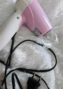 Compact Pink Hair Dryer