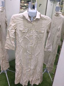 Lightweight Printed Shirt Dress