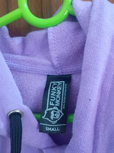 Trendy Purple BTS Cropped Hoodie