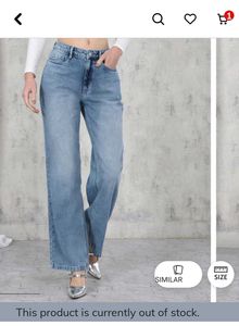 Classic Blue Wide Leg Jeans
