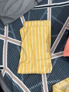Yellow Printed Kurta Set