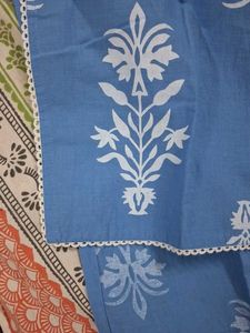 Blue Embroidered Kurta