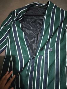Y2K Striped Blazer Dress