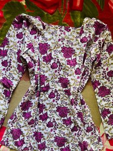Beautiful Floral Print Kurta