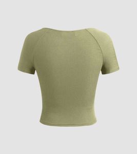 Stylish Ruched Olive Green Top