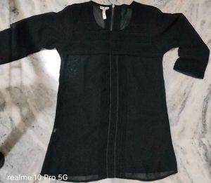 Chic Black Tunic Top