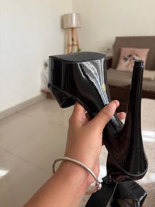 Black Patent Platform stiletto Heels