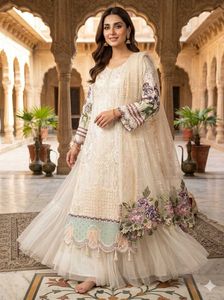 Elegant White Embroidered Kurta Set