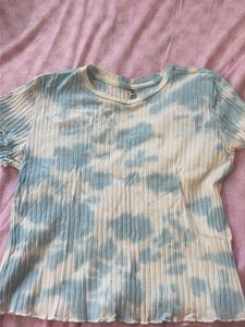 Tie-Dye Ribbed Top