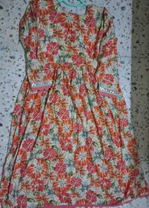 Floral Print Kurta Set with Dupatta
